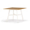 SEAX Square Outdoor Dining Table  option Teak / Lipari
