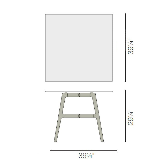 SEAX Square Outdoor Dining Table