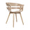 Wick Dining Chair with Wood Legs