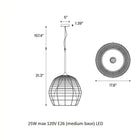Cage Pendant Light