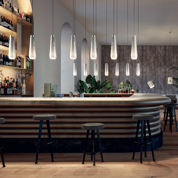 Glass Drop Pendant Light