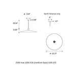 Vinyl Pendant Light