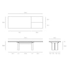 Double Extendable Dining Table
