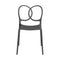 Sissi Stackable Chair (Set of 4)  option Dark Grey Recycled PP