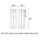 Chamber LED Outdoor Wall Light
