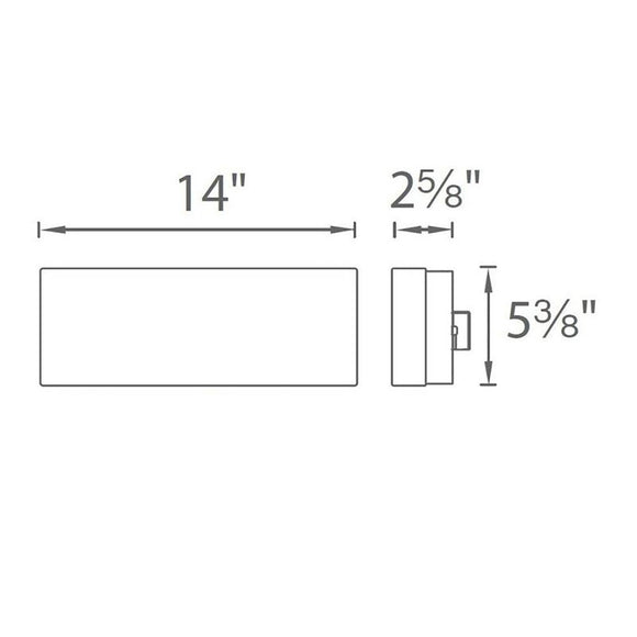 Dice LED Rectangular Wall / Ceiling Light