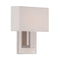 Manhattan LED Wall Light  option Brushed Nickel