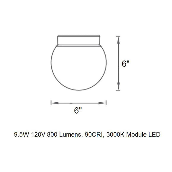 Niveous Wall / Ceiling Light
