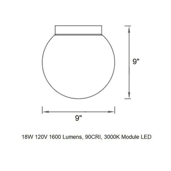 Niveous Wall / Ceiling Light