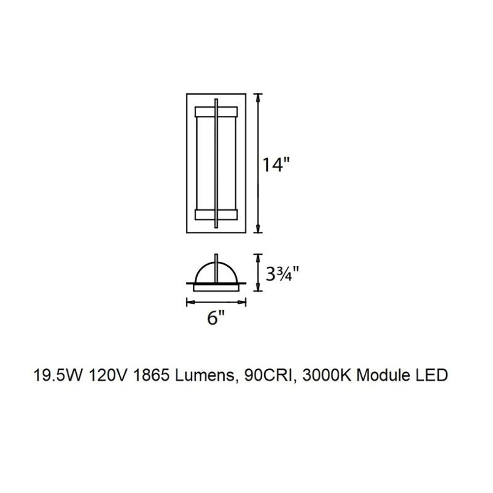 Oberon LED Outdoor Wall Light
