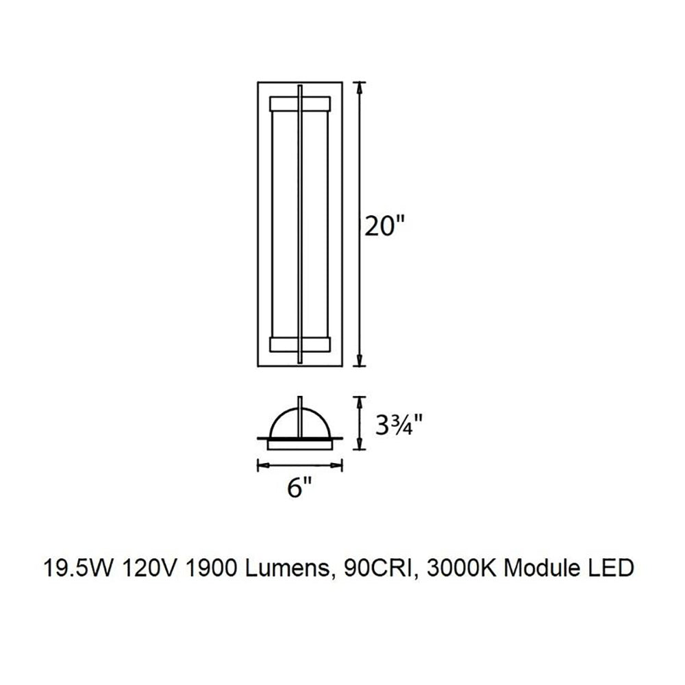 Oberon LED Outdoor Wall Light