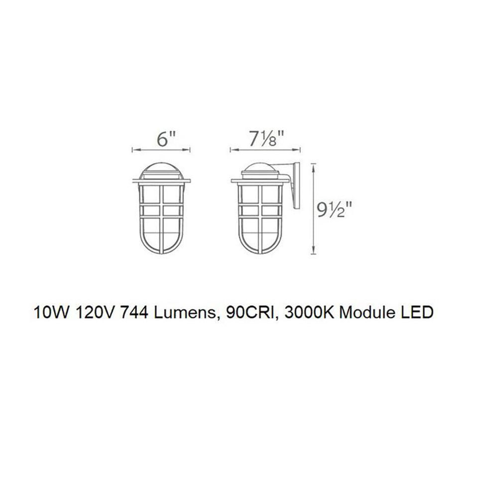 Steampunk LED Outdoor Wall Light