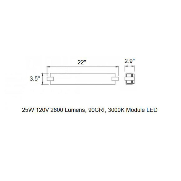 Bliss LED Bath Vanity / Wall Light