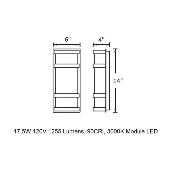 Latitude LED Outdoor Wall Light
