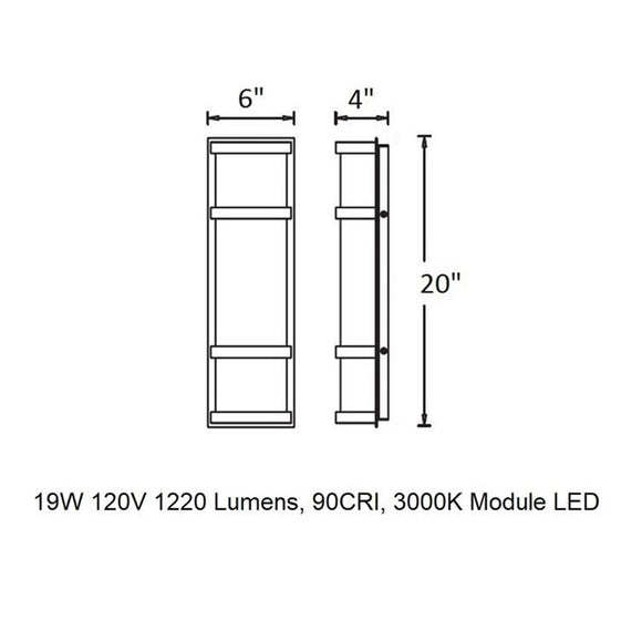 Latitude LED Outdoor Wall Light