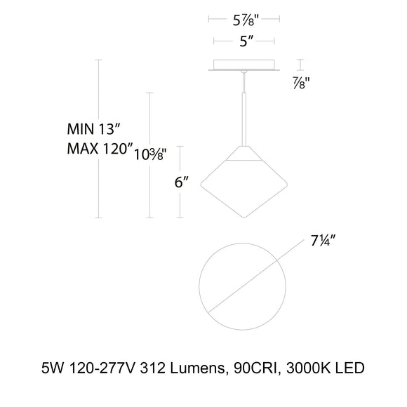 Chrysalis LED Mini Pendant Light