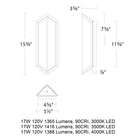 Corte LED Outdoor Wall Sconce