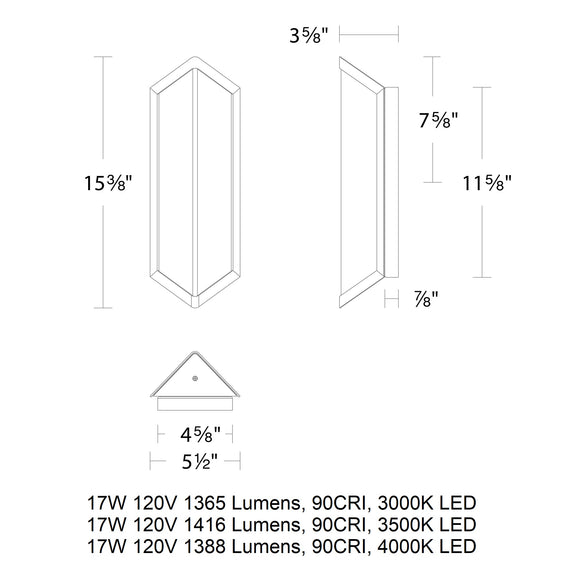 Corte LED Outdoor Wall Sconce