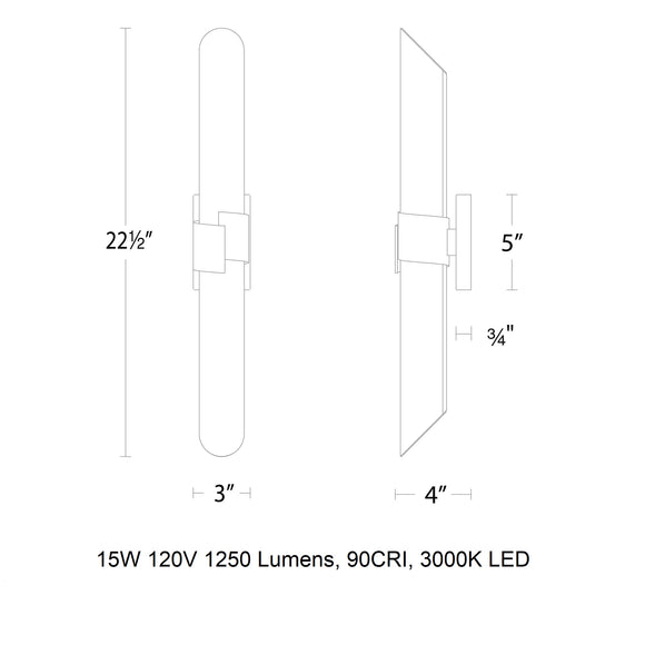 Fallon LED Bathroom Vanity/Wall Light