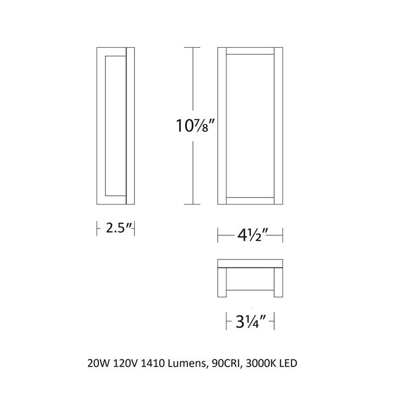 dweLED for WAC Lighting Axel LED Outdoor Wall Light - 2Modern