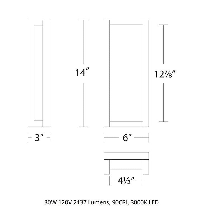 dweLED for WAC Lighting Axel LED Outdoor Wall Light - 2Modern