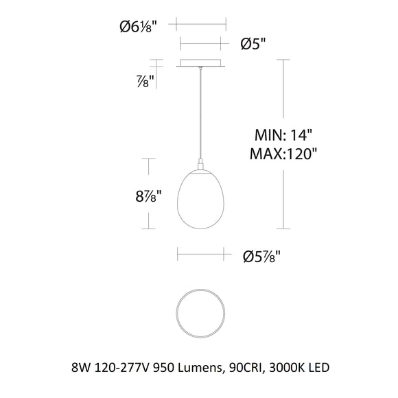 Bolla LED Mini Pendant Light