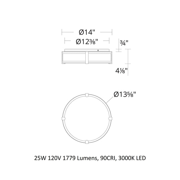 Constantine LED Flush Mount