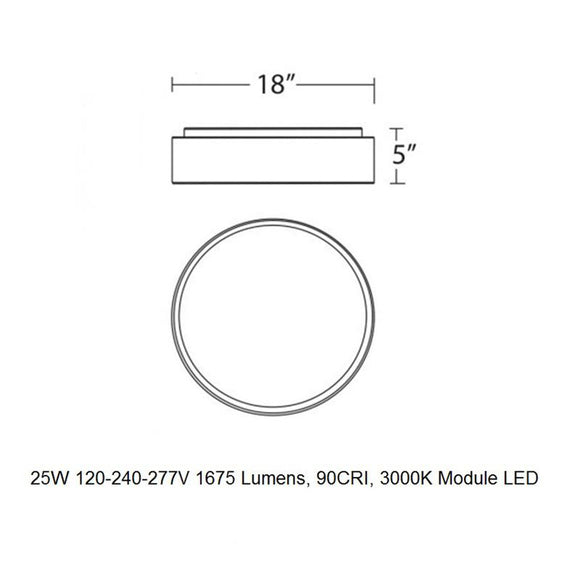 Corso LED Flush Mount
