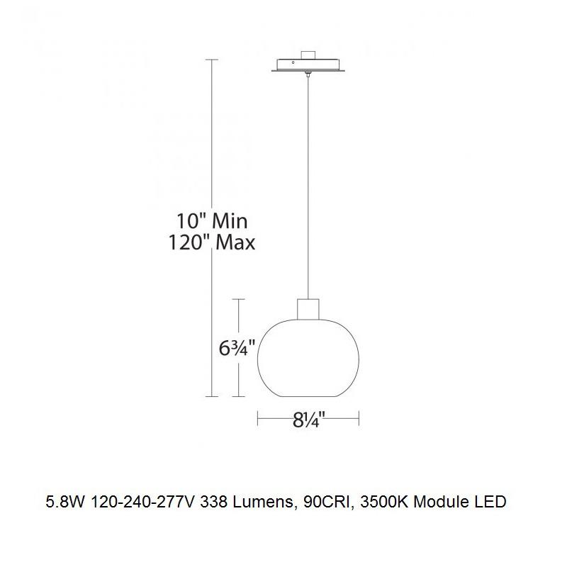 Crater LED Mini Pendant Light