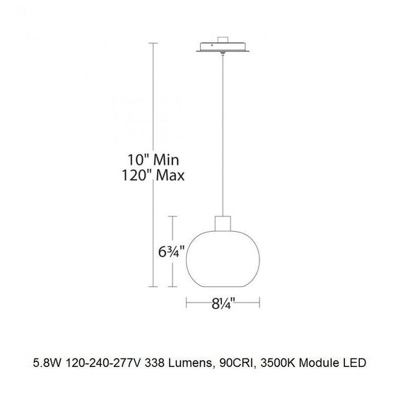 Crater LED Mini Pendant Light
