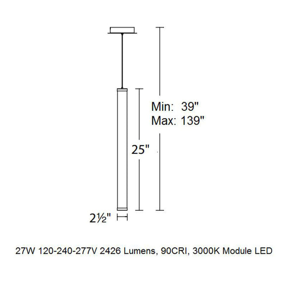 Flare LED Linear Pendant Light