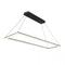 Frame Rectangular LED Pendant Light  option Black