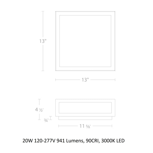 Hawthorne LED Outdoor Flush Mount