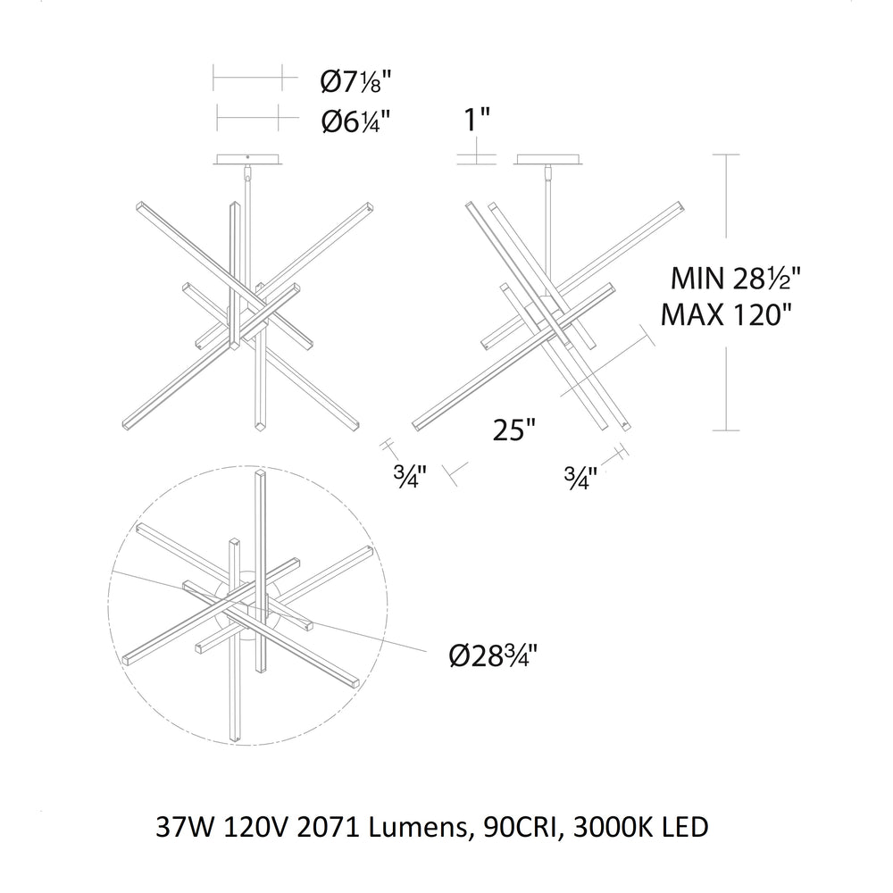 Parallax LED Pendant Light