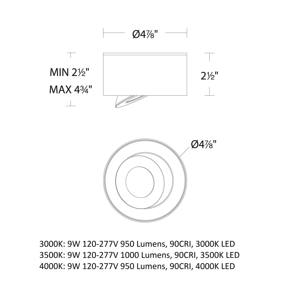 Peek LED Outdoor Flush Mount