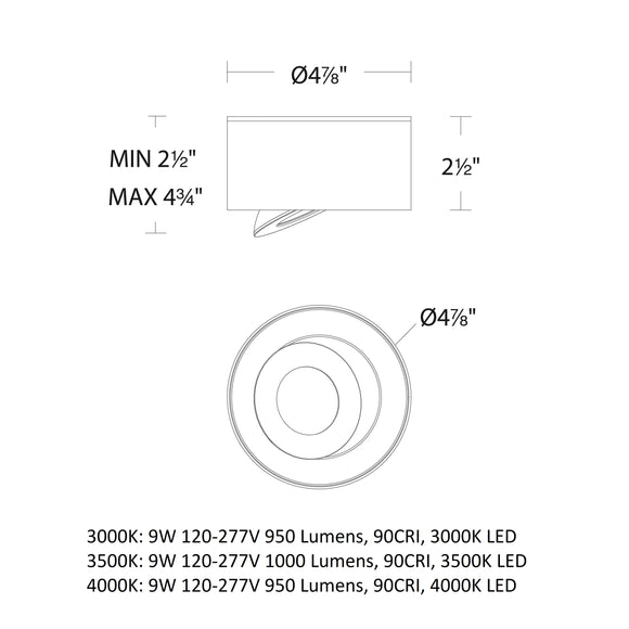 Peek LED Outdoor Flush Mount