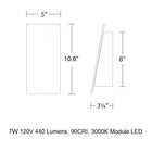 Slant LED Outdoor Wall Light
