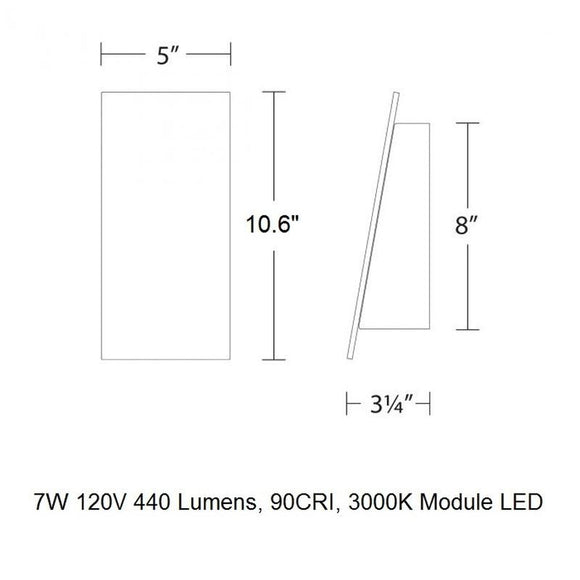 Slant LED Outdoor Wall Light