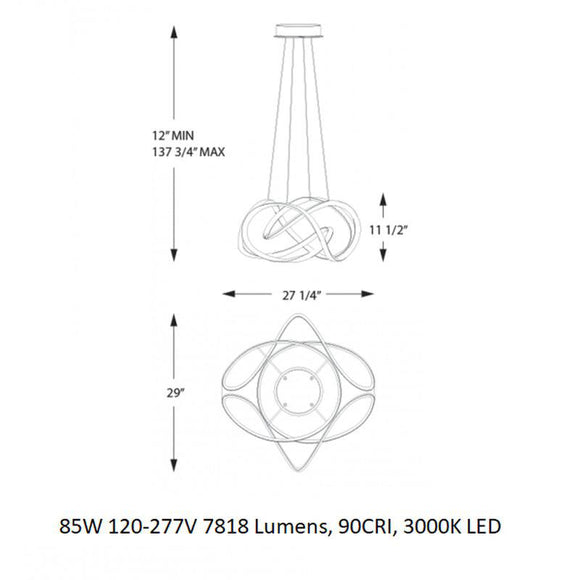 dweLED for WAC Lighting Vornado LED Pendant Light - 2Modern