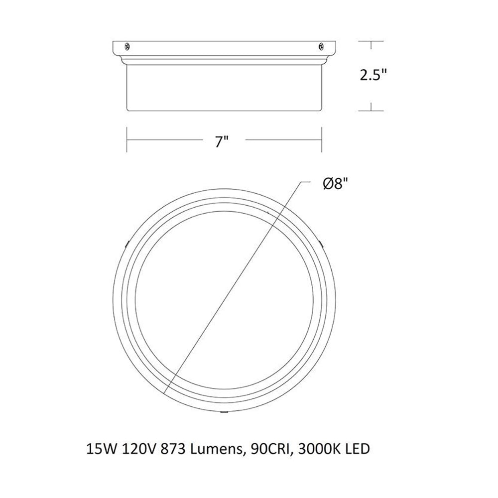 York LED Flush Mount