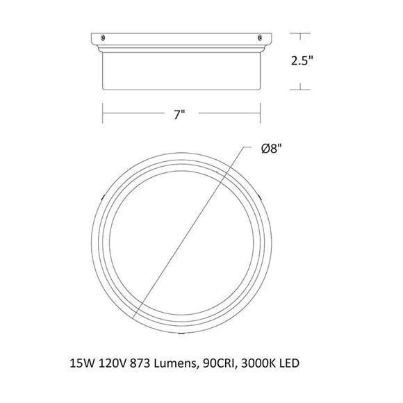 York LED Flush Mount