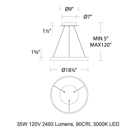 Sirius LED Pendant Light