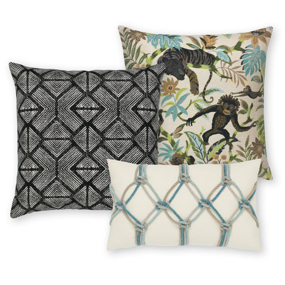 Aqua Outdoor Pillow