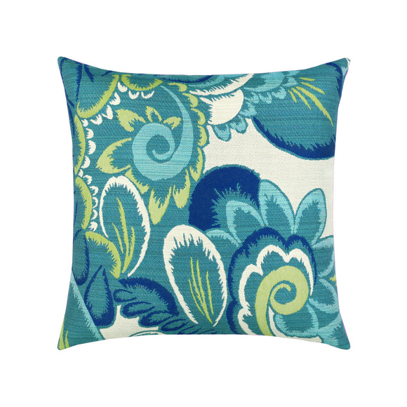 Floral Wave Outdoor Pillow