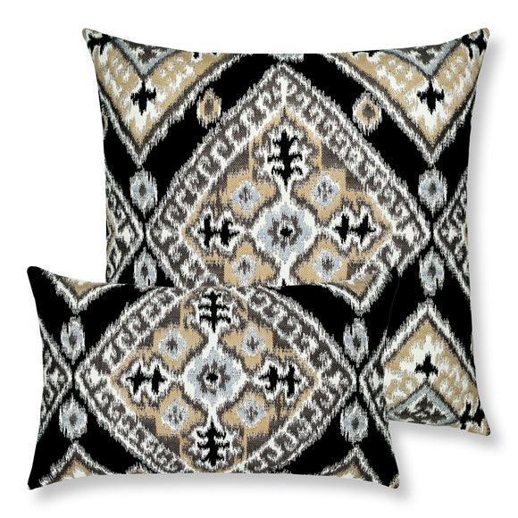 Ikat Diamond Outdoor Pillow