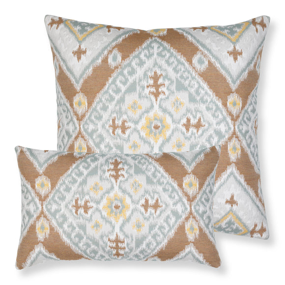 Ikat Diamond Outdoor Pillow