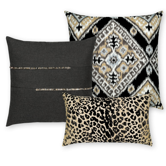 Ikat Diamond Outdoor Pillow
