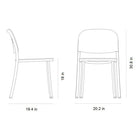 1 Inch Aluminum Stacking Chair