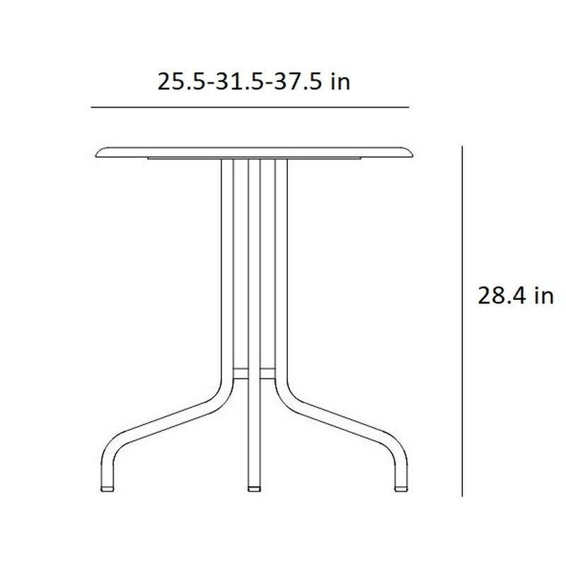 1 Inch Round Cafe Table