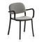 1 Inch Upholstered Armchair  option Dark Powder Coated Aluminum